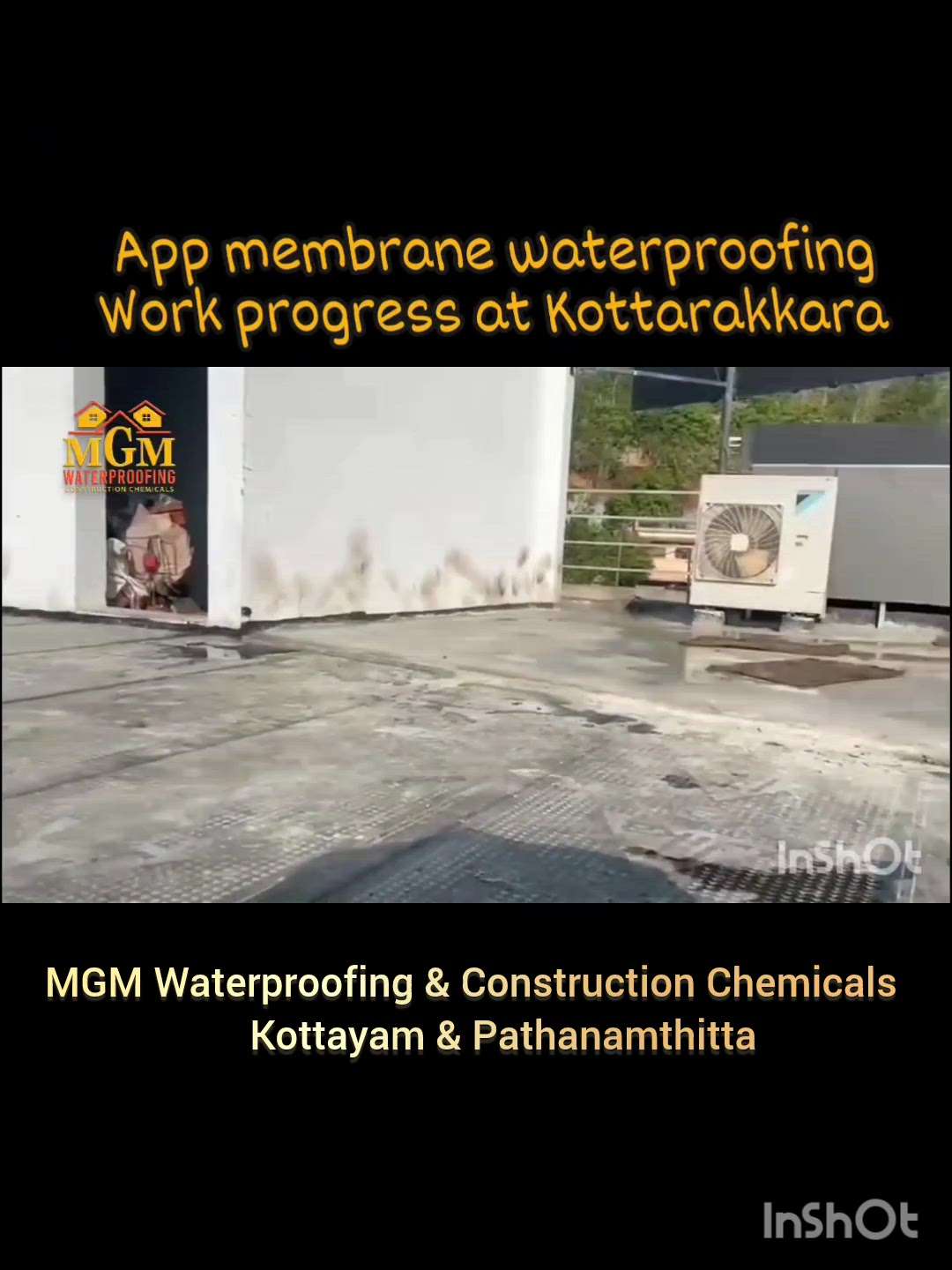 Waterproofing work progress at Kottarakkara, Kollam.
Method: Bitumen (APP) membrane 
Product:Sika Wp Shield 4 mm Plain 

#waterproofingproducts #waterproofing #constructionchemicals #tileadhesive #kottayam #pathanamthitta #alappuzha #kollam #idukki #sika