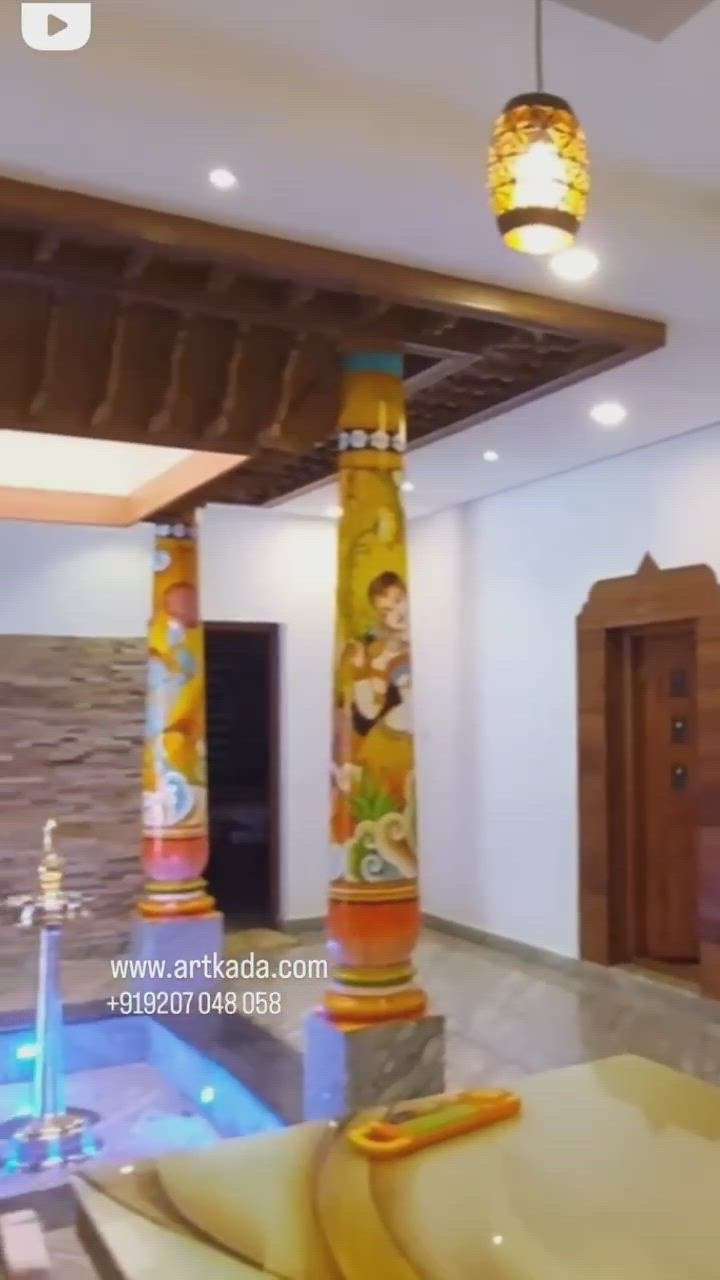 #Home decor  #wall painting  #piller painting  #artkada  #artkada india  artkadain@gmail.com. www.artkada.com 9207048058 9037048058