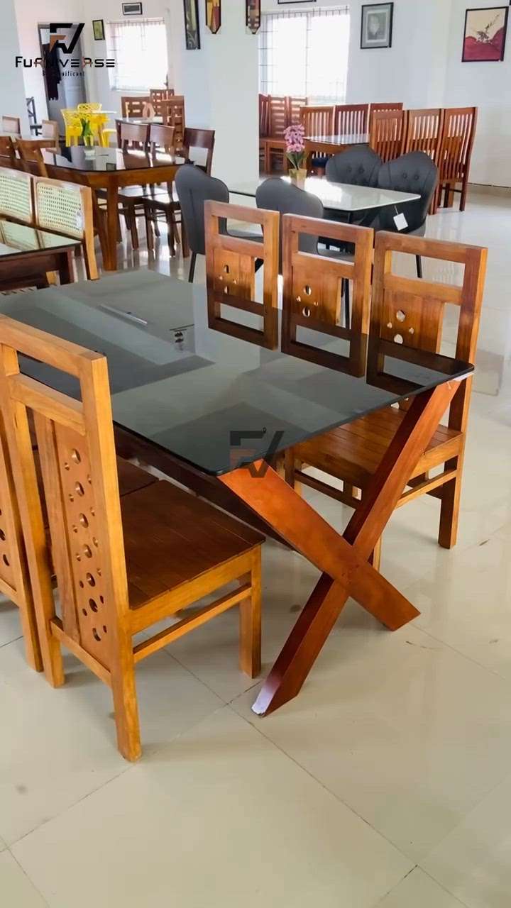 The Fine Dine at FURNIVERSE Palakkad  #furnitures  #furniture work  #furnituremanufacturer  #dining  #dining table  #dining chair  #online shopping