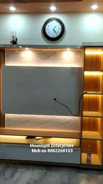 3D LCD panel with light fitting