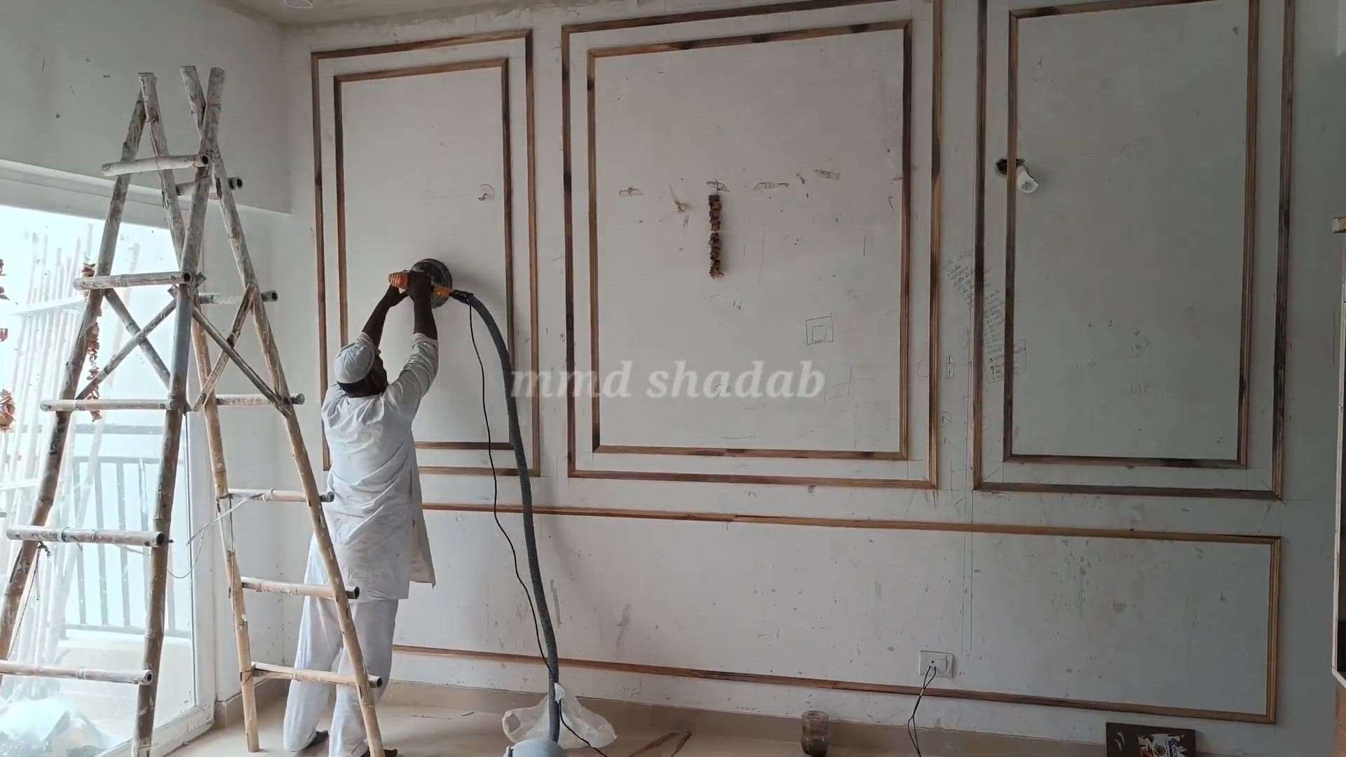 wooden molding design ideas for drawing room | #mmdshadab #moldings #InteriorDesigner #koloviral #viralreels