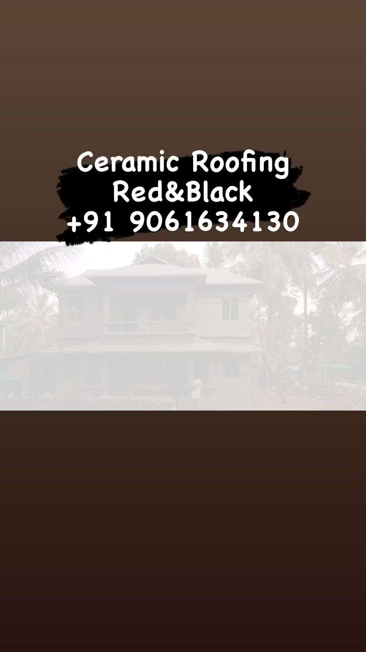Ceramic Roofing (Red&Black) 🏡@palakkad  #KeralaStyleHouse #ceramicrooftile  #RoofingShingles  #Palakkad #HouseConstruction #civilcontractors #architecturedesigns