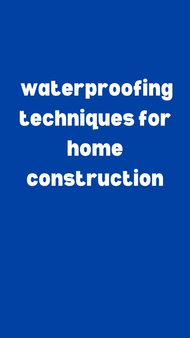 🏠🌧️ Protect Your Home with Waterproofing Techniques! 🌧️🏠

🎥 Check out our latest video on waterproofing techniques for home construction! Learn how to safeguard your home from water damage and ensure a dry and comfortable living space. 🛠️💦

🏘️ Discover the importance of foundation waterproofing, roof sealing, proper grading, and more! Our expert tips will help you prevent leaks, mold, and costly repairs. 💪💧

🔧 Don't let water ruin your dream home! Watch our video now and gain valuable insights into effective waterproofing methods. 📺✅

#WaterproofingTips #HomeConstruction #WaterproofingTechniques #ProtectYourHome #PreventWaterDamage #DIYProjects #DryLivingSpace #HomeMaintenance #WaterproofingSolutions #StayDry #LeakPrevention #MoldPrevention #ExpertAdvice #HomeImprovement #constructiontips