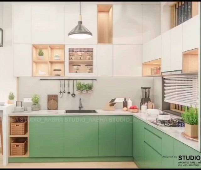Compact Kitchen interior #kitcheninteriors #InteriorDesigner  #Architectural&Interior #SmallKitchen #2200Sqft house #kerala_architecture #interiordesignkerala