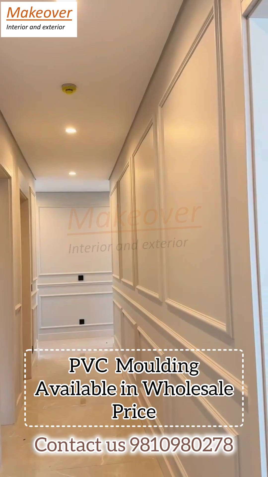 PVC Moulding available in wholesale price...any requirement now or in future please contact us 9810980278/9810980397
