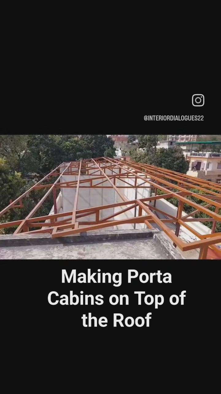 Roof Top Porta Cabin  #portacabin #Prefabricated steucture#Rooftopsolution # resort # Siteoffice # labourhut # farmhouse#doublestoreybuilding