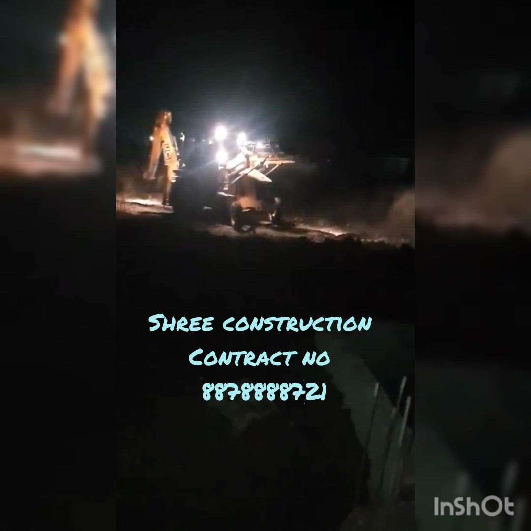 construction work with night