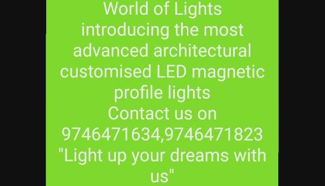 good morning... the most advanced architectural customised LED magnetic track lights...more ideas and concept please feel free to contact 9746 471 634.. world of Lights