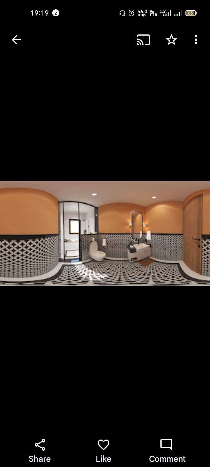 contact 3d designer
 #Architectural&Interior 
 #toiletinterior 
 #7073176249