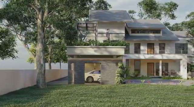 Modern House  #modernhouses  #ContemporaryHouse #keralastyle #ElevationHome #3d  #2D_plan