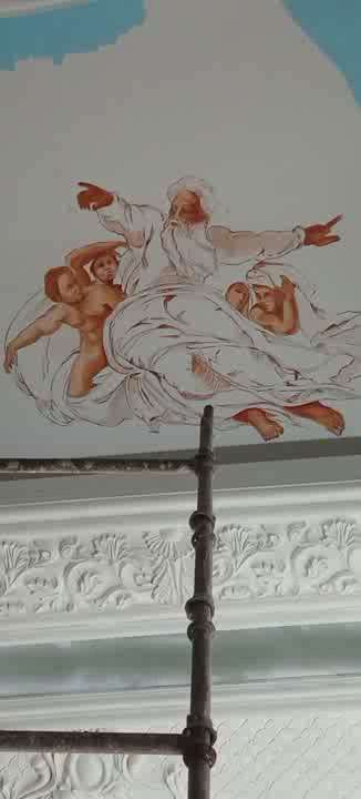 samalkha panipat banquet hall ceiling painting work