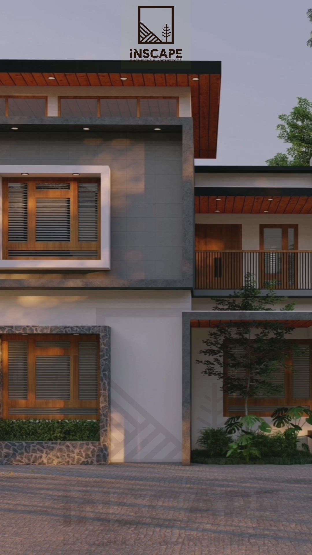 Exterior 3d designs #4bhkhouse #exteriors #kannur #ContemporaryHouse