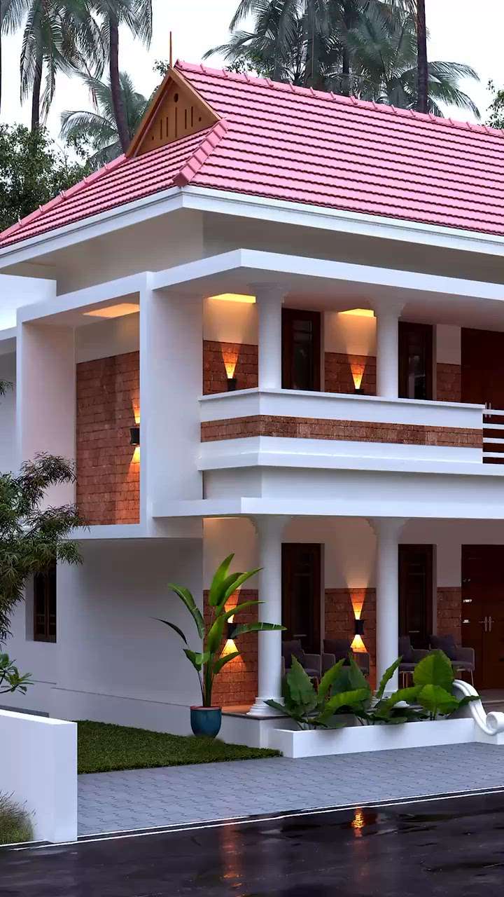 Traditional home design for BIBIN  #keralahomedesignz  #veedu