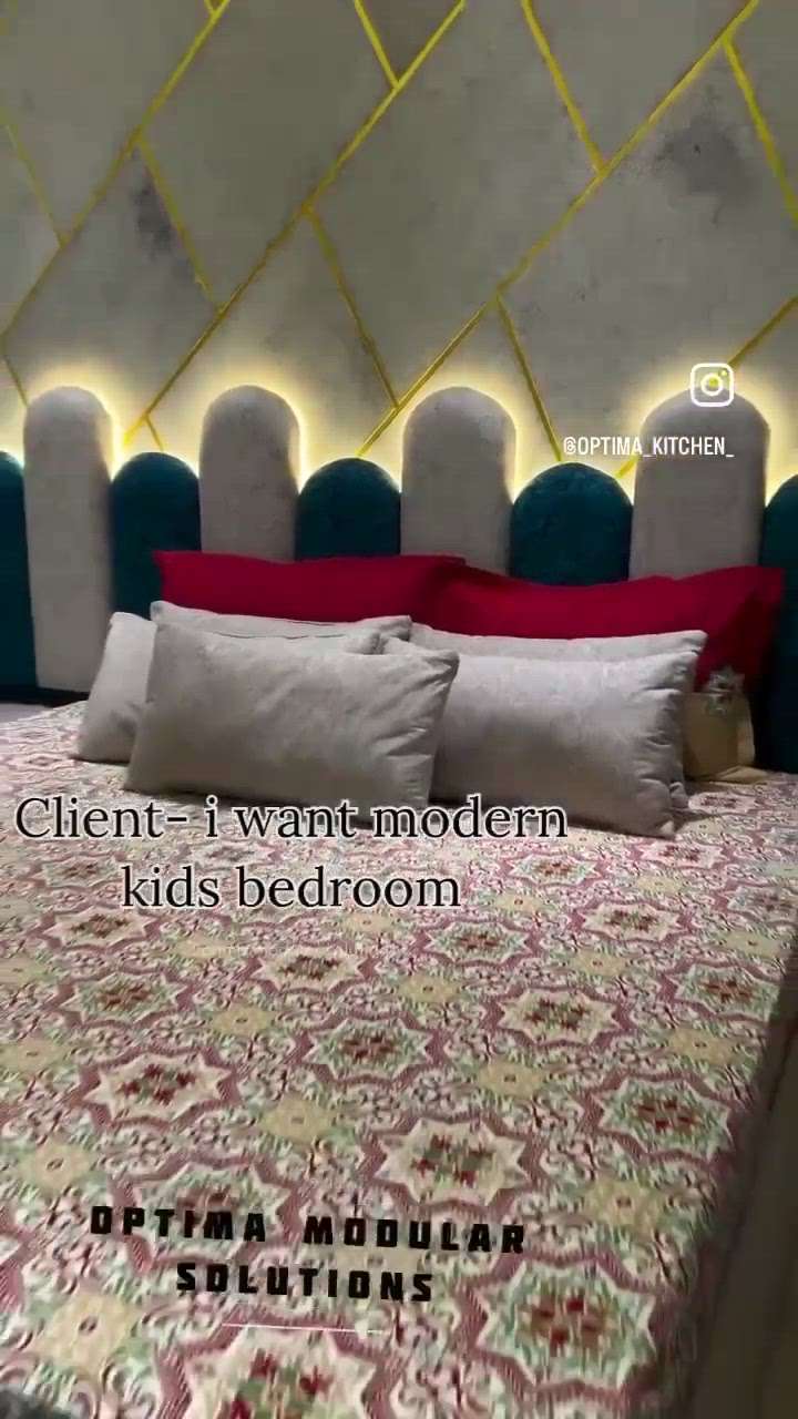 Client say - i want modern kids bedroom design for my kids

Then we provide him.
 #wadrobes #BedroomDecor #tvunits #inrerior #ModularKitchen #BedroomDesigns