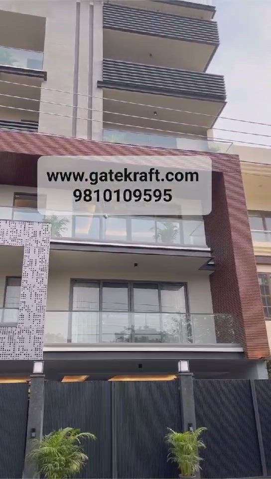 Front Elevation exterior facade cladding Design by Gate kraft services in delhi gurgaon noida faridabad ghaziabad ncr #exteriordesigns #exteriors #exteriorcladding #frontelevation #frontfacade #aluminiumcladding #gatekraft