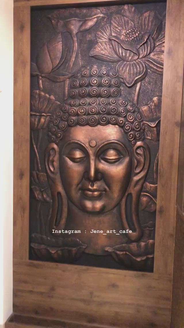 My recent relief sculpture work of sree budha  on wall finished at Kayamkulam  #artwork  #budha  #reliefsculpture  #sculpture  #wallart  #AcrylicPainting  #walldecor