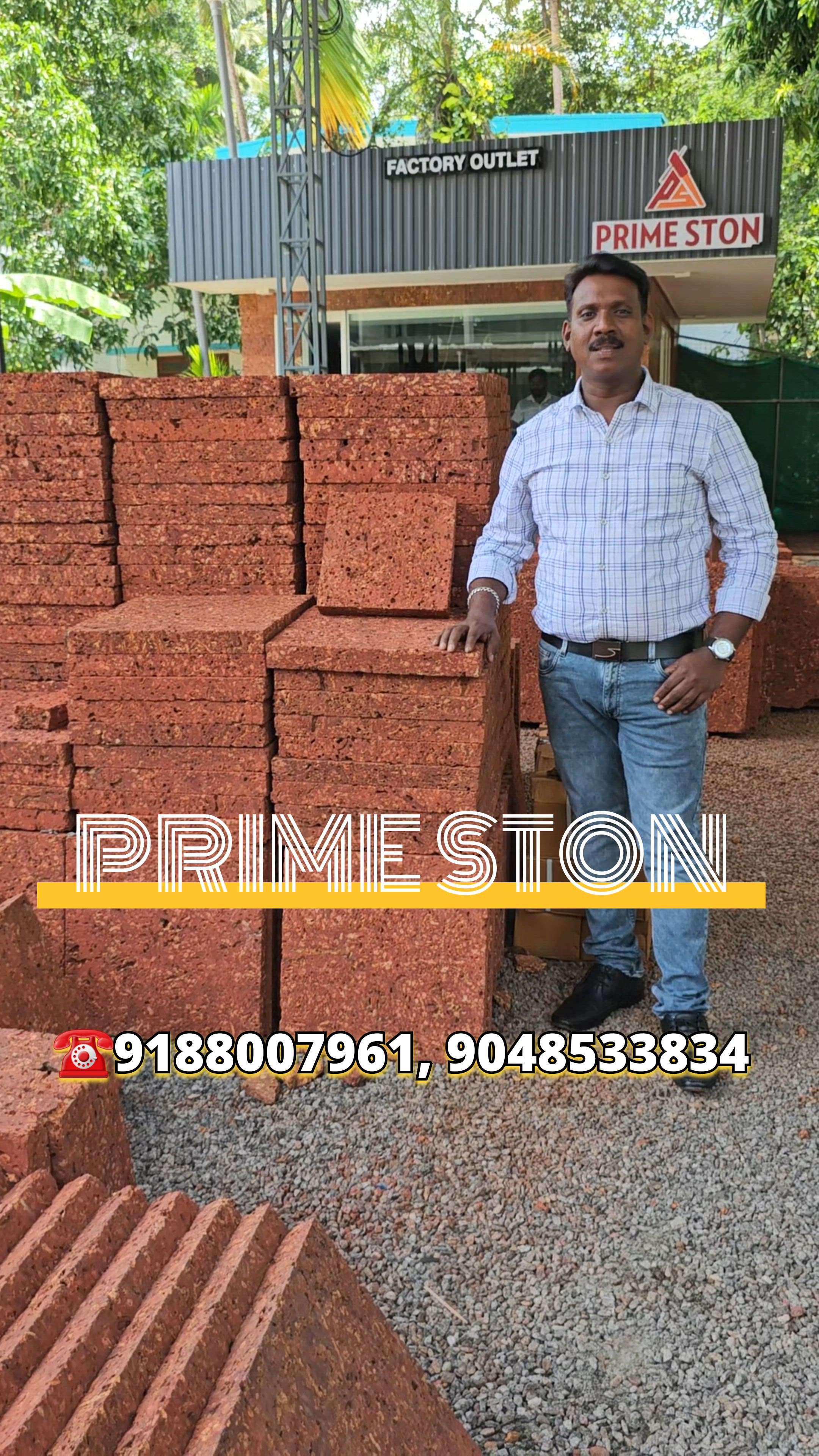 😍മുറ്റം ഏതായാലും കല്ല് നന്നായാൽ മതി 😍

PRIME STON❤️ Laterite Cladding Tiles# Laterite Flooring Slabs# Laterite Paving Stones, Laterite Furniture's, Laterite Monuments, Laterite Single Pillars ...
💚100% Natural Laterite Stone Products Manufacturer and laying contractor 💚
Our Service Available Allover India

Available Sizes....
12/6,12/7,15/9,18/9,21/9,24/9 inches 20 mm thickness...
Customized sizes also available...

Contact - 7306 706 542, 9188 007 961
 

primelaterite@gmail.com 
www.primestone.co. in
https://youtu.be/CtoUAPbgX08
 #Architect  #BuildingSupplies  #nwework  #newmodal  #TraditionalHouse  #trendingdesign