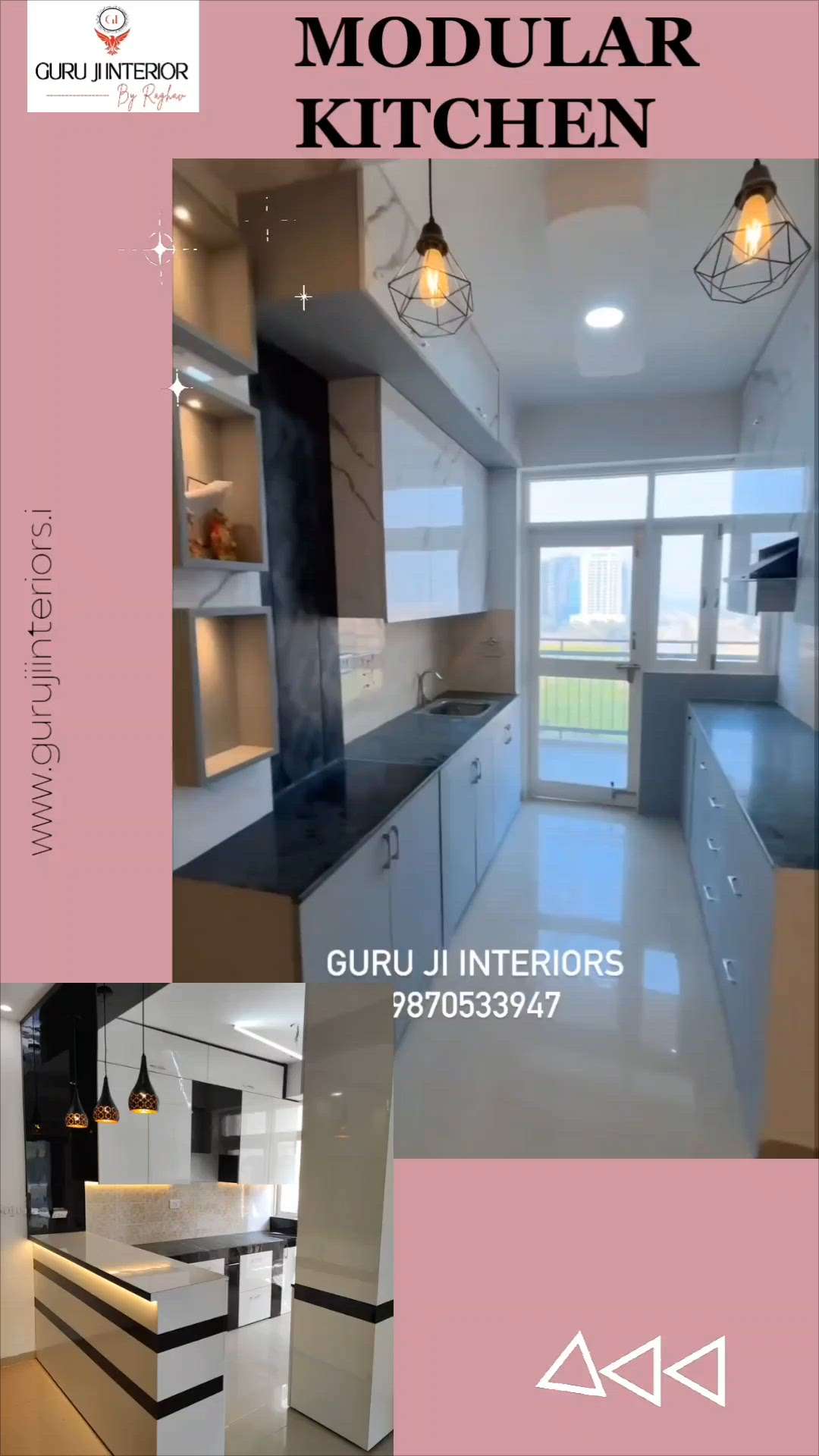Modular kitchen 
@  Get High Quality and Modern Interior Design For Your Dream Home - At Affordable Price ✨
.
Guru ji interior
By Raghav
Call - 9870533947 
#gurujiinteriors
#Interiordesign #luxuryhomes
#PerfectInterior #modularkitchen