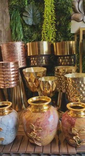 All new collection of  #Metal#  #Planters#Vases# & #Table #Tops#