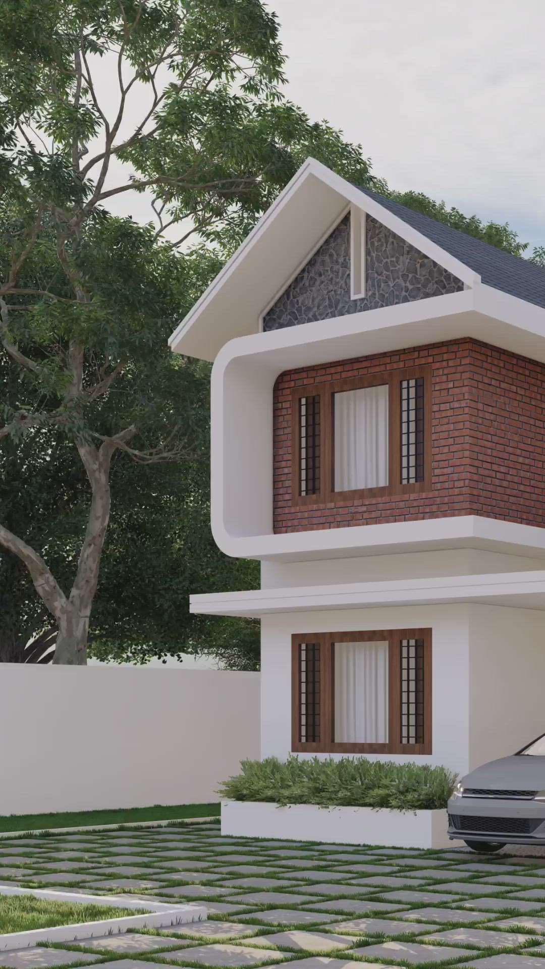 3d view# kerala traditional design # modern architecture # lumion# 
cont# 9745265762