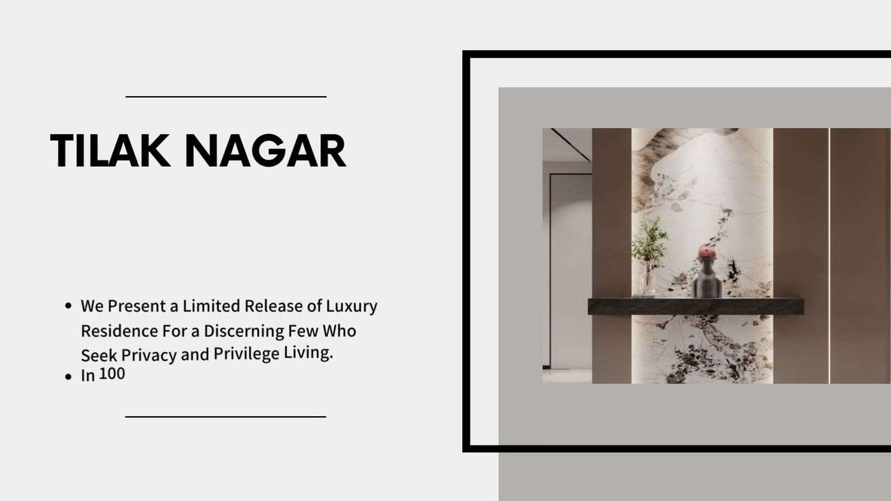 We present you a luxury floor in tilak nagar near metro station .
Please contact us on 9910921894.
Please have a look to our brochure and if you want to live in your dream house contact me as soon as possible.