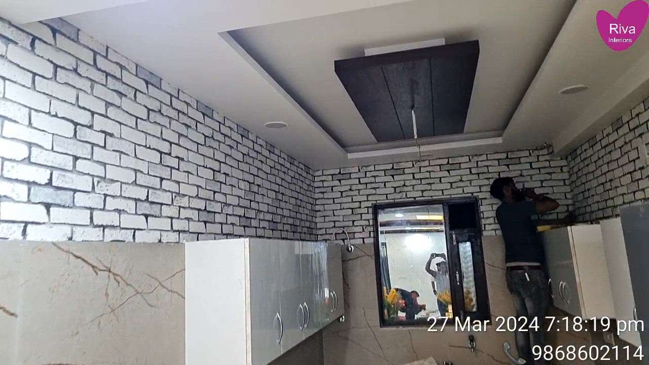 #brickwallcovering  #brickwallpapers
 #whitebathroom  #gurugram