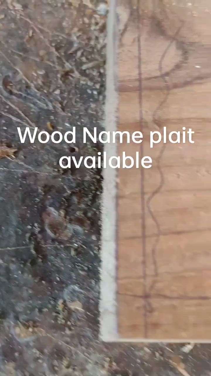 wooden name plait