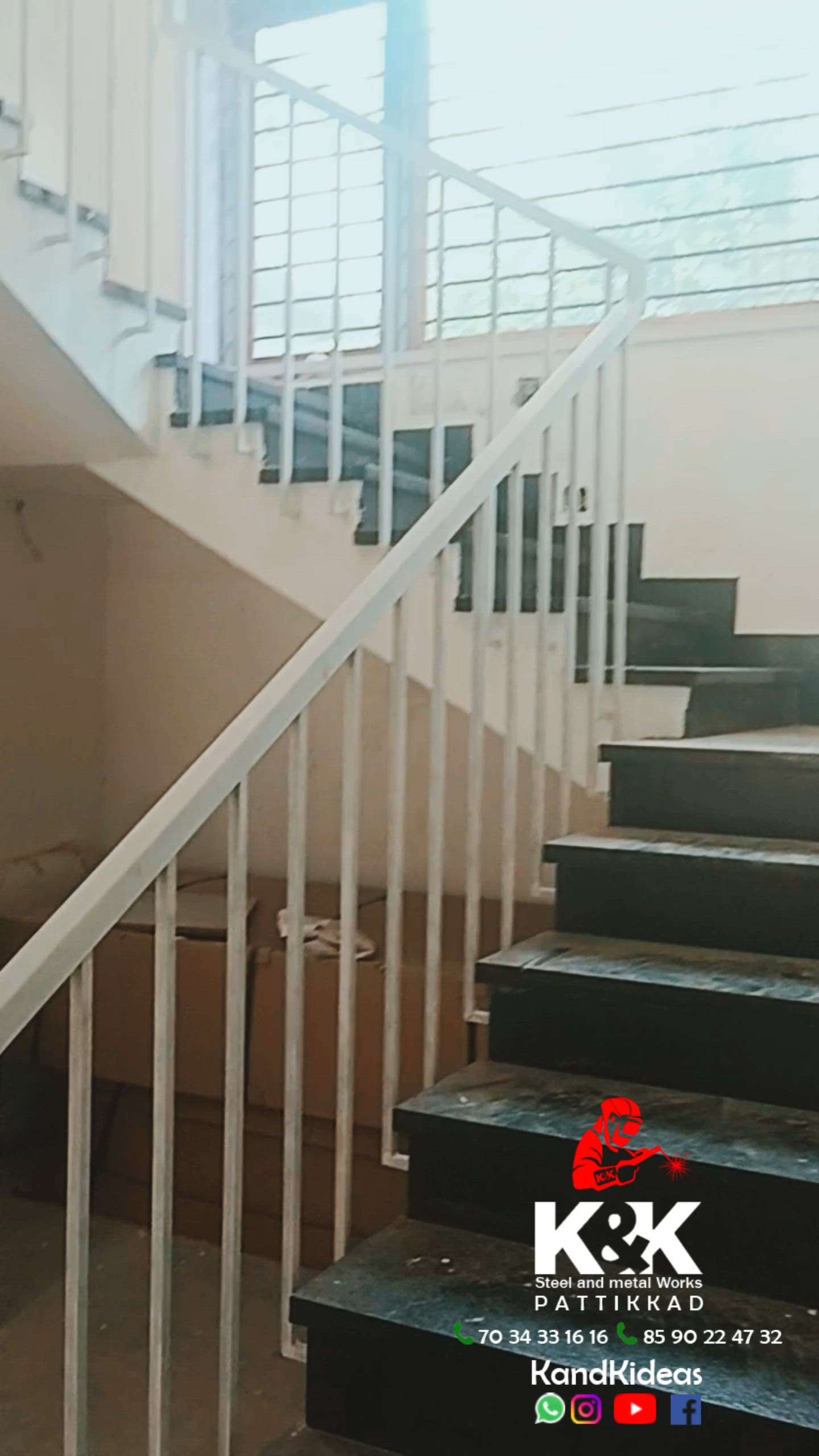 stair white  #new  #kandk  #StaircaseDecors