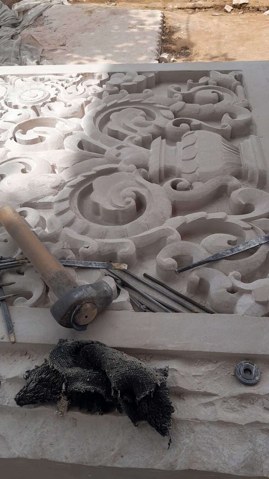 RAM mandir stone carving