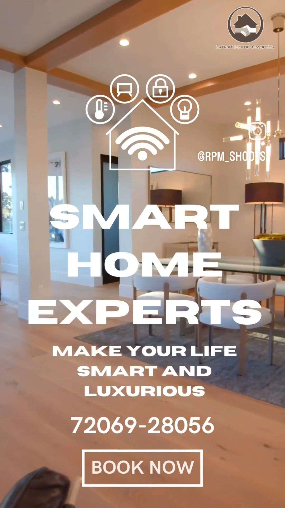 complete Smart home solutions  motorized curtains, gate etc.