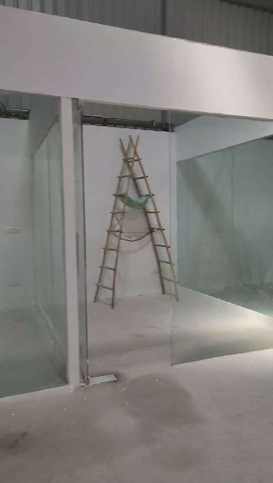 used glass cabinet grugram
wall partation
2k sqft ceiling work 
#GridCeiling 
#glasswork