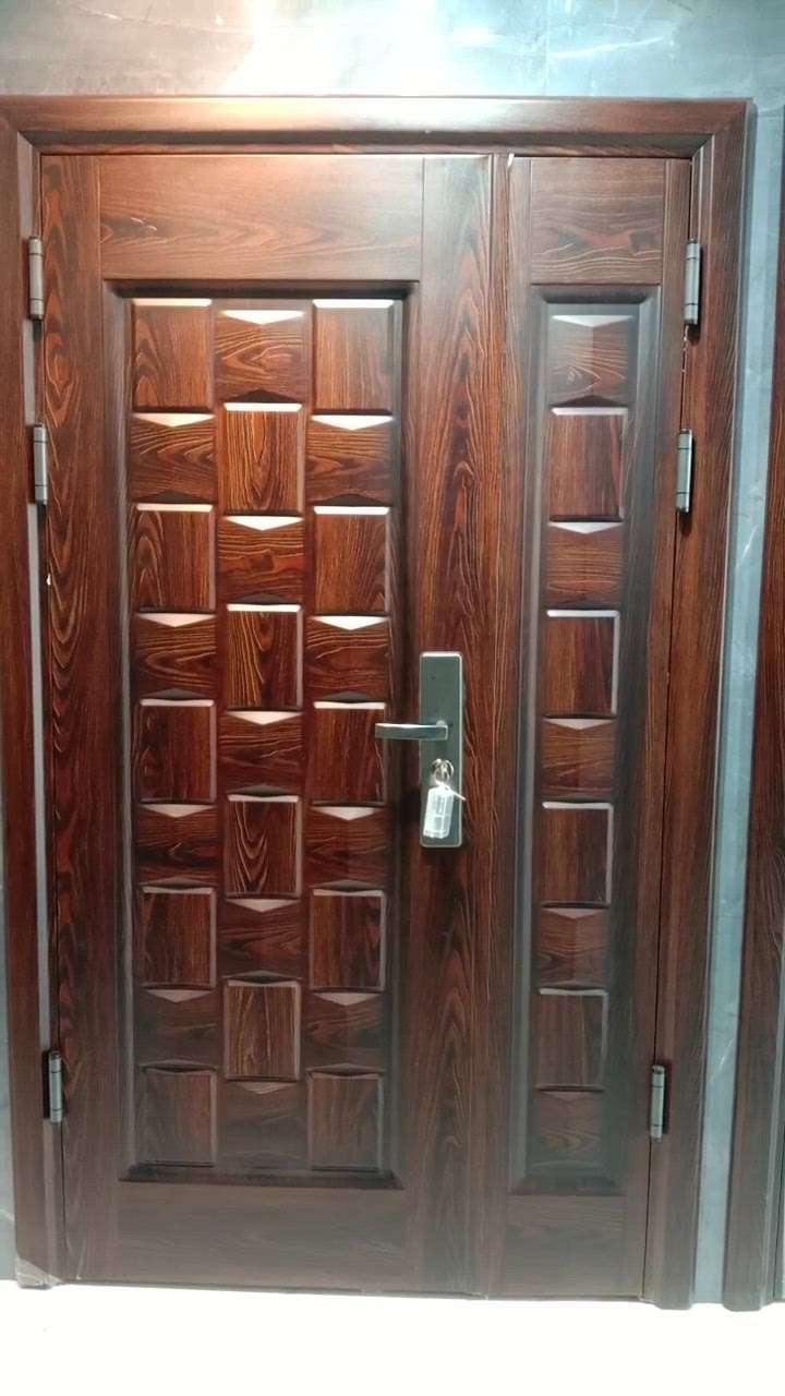 # # #full stylish #  # # steel door  # # wooden finishing  # #
 with frame # # #total steel door  # #