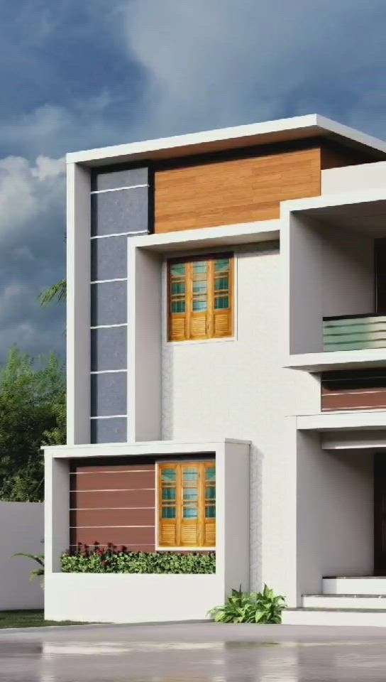 Residence Model for Client at Trivandrum, Kerala. 

 #elevation  #exteriordesign  #contemporarystyle  #KeralaStyleHouse  #keralaexterior  #walkthrough  #ElevationDesign