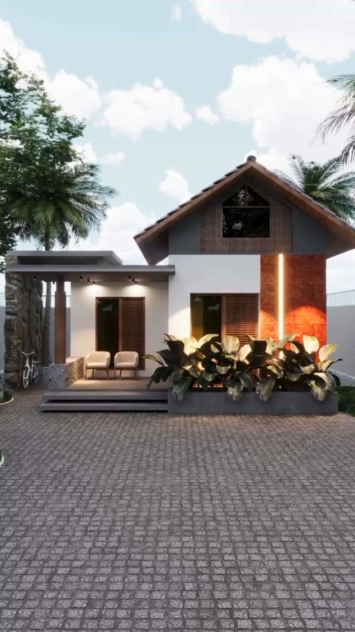 Budget Home 🏡 
 #KeralaStyleHouse #SmallBudgetRenovation #keralastyle #Kozhikode #Kasargod #Kannur #kochi  #veed #keralatraditionalmural #keralahomeplans #kerala_architecture #keralahomestyle #MrHomeKerala #all_kerala #interriordesign #exteriordecor
