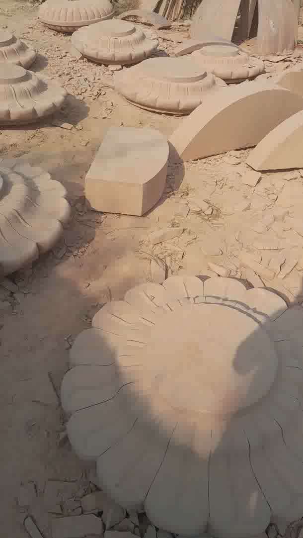 temple construction in sand stone