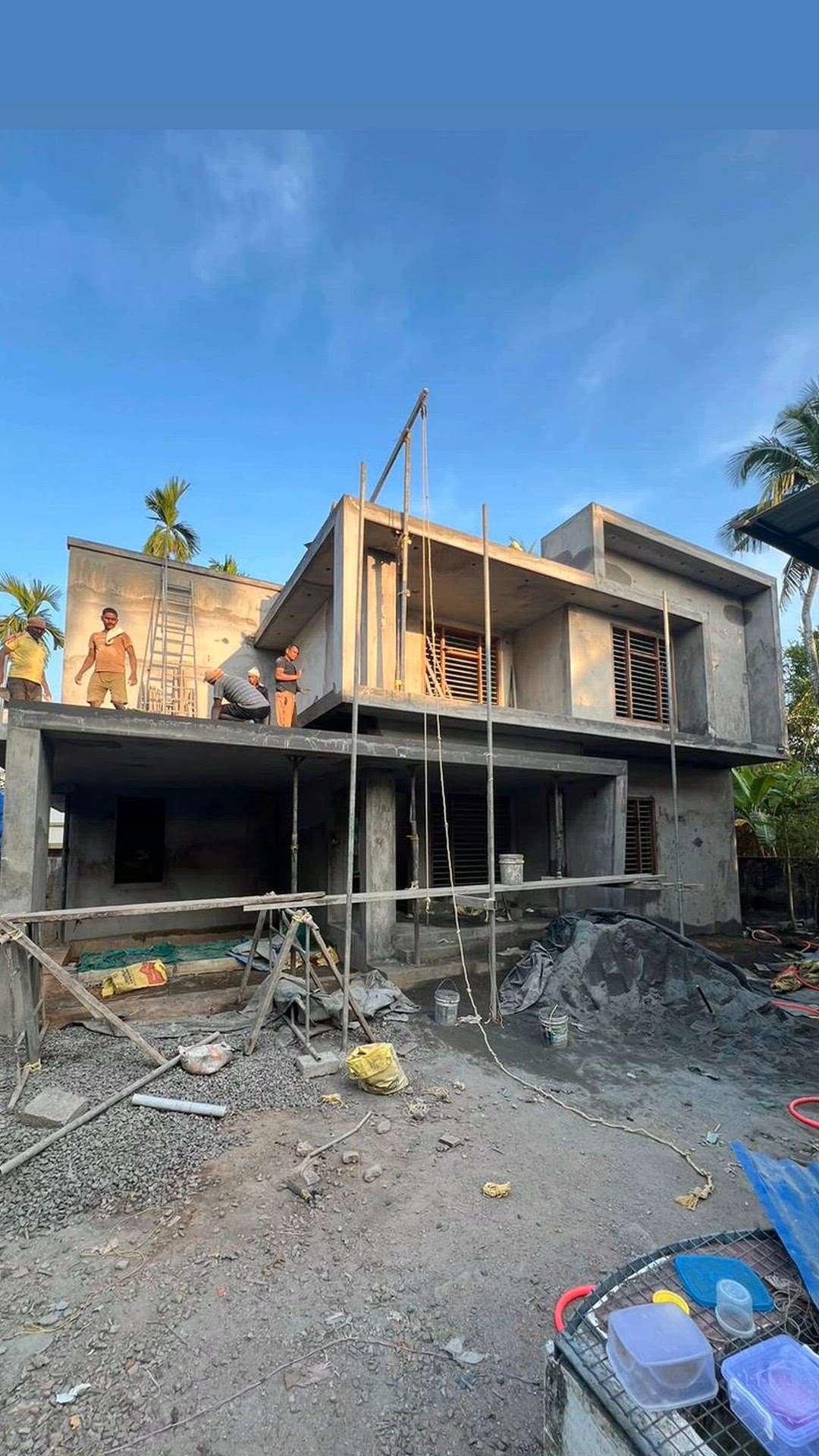 ongoing project 
 #HouseConstruction  #Contractor  #lifeisbeautiful  #lifestyleluxuries  #InteriorDesigner  #turnkeyinteriors  #turnkeyProjects  #Eranakulam