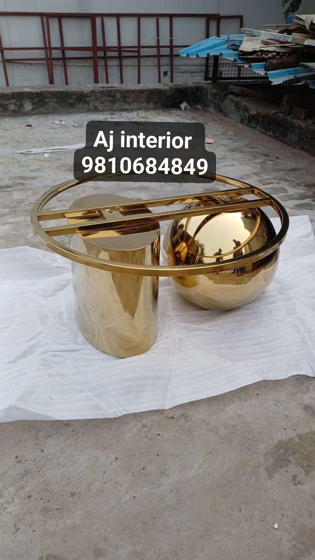 center table work in stainless steel with pvd coating exclusive Design customized available deliver in nagpur 💯 👍🏻