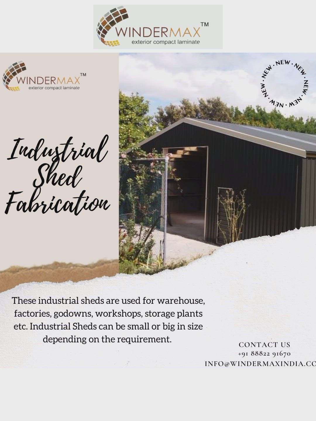 Hello sir /mam 
We are providing all types of industrial sheds fabrication with very reasonable price and best quality products
Factories; warehouse; godowns; industrial shed ..

For more information please contact us 9810750628 #shed  #industrialdesign  #shedwork  #industrial