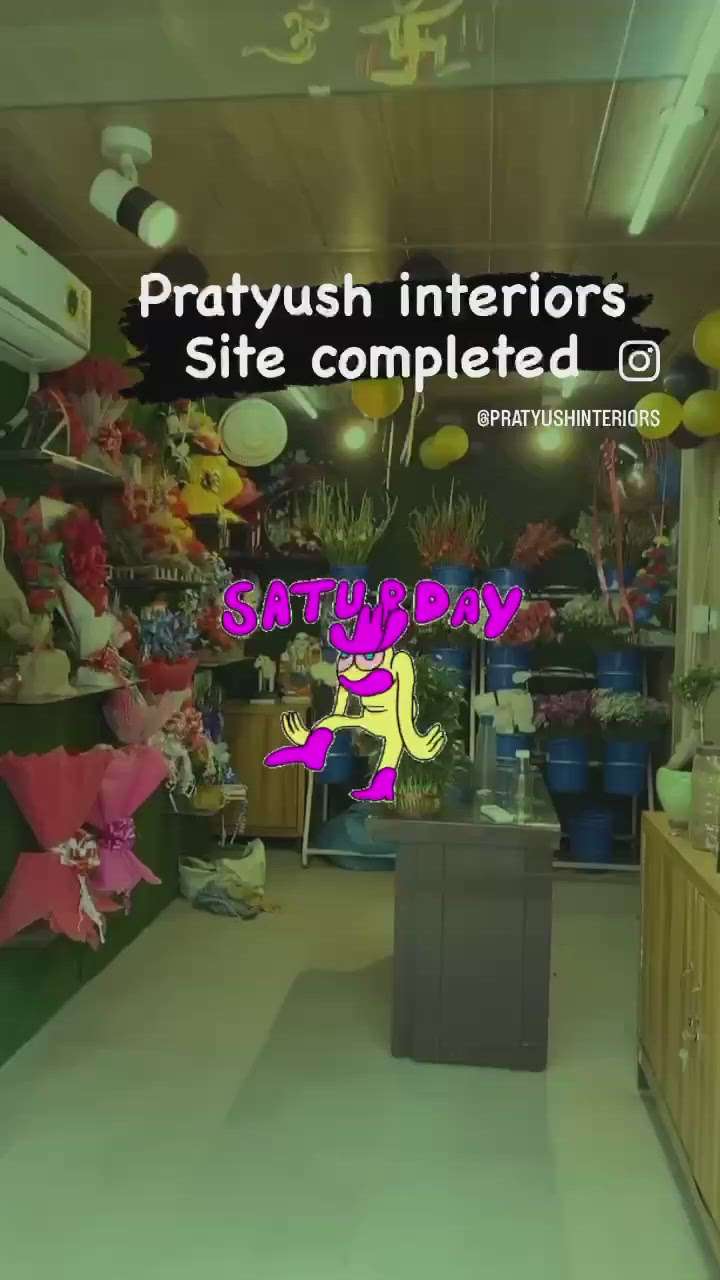 This is a flower shop. I have used maerial for this site interior wall with grass and pvc panel is used  for wall design and ceiling design. Glass work has done for door and self. I have used electric board becoz its looks very awesome. This shop is looking very beautiful. Every parson appreciates this work.
📞91 9212160436
🔗https://pratyushinteriors.com
.
.
.
#pratyushinteriors #shopdesign #interiors #interiordesign #interiordesigner #interior_and_living #interiordecor #interiorstyle #interiorinspo #ineriordesignideas #interiortrends #interiorreels #follow #followers #followｍe #like #liketime #likers #likefollow #likereels #viral #explore #explorepage #exploremore  #koło  #koloindia  #kolopost 
🙏🙏👍👍🥰