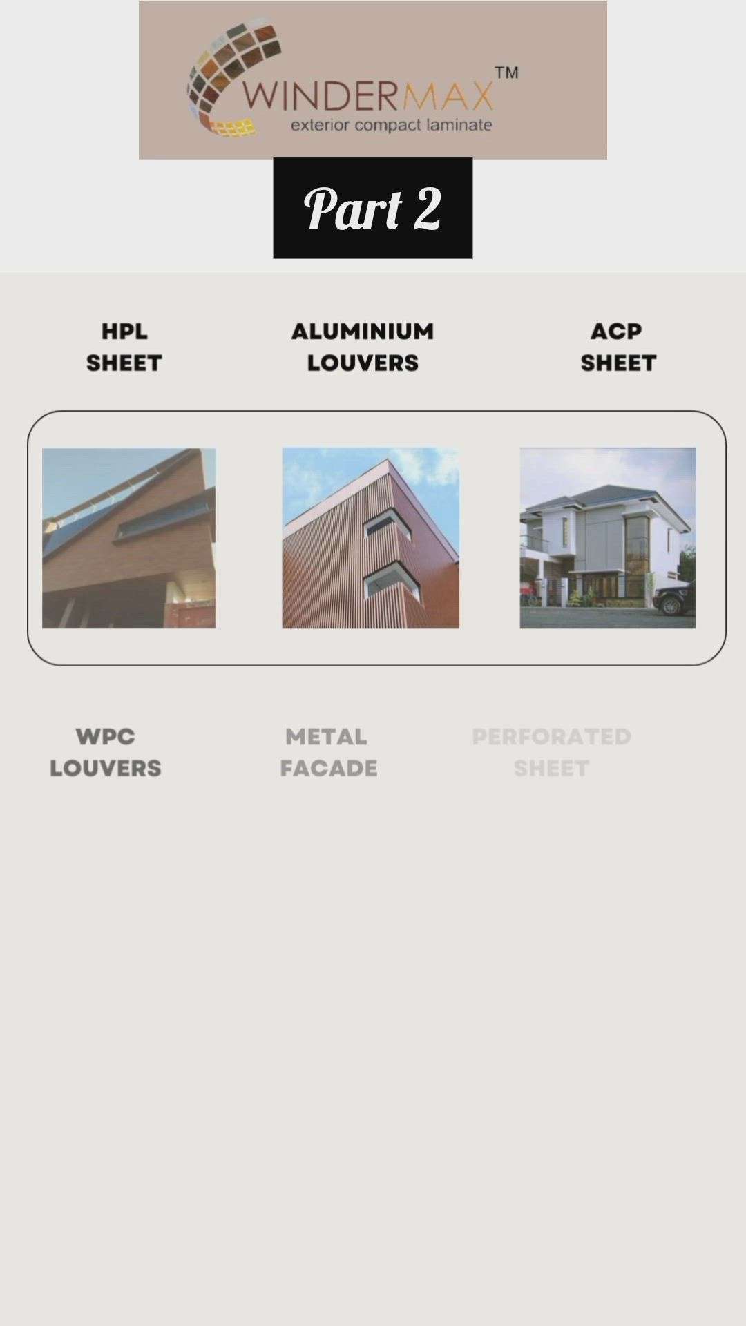 Aluminium louvers front elevation