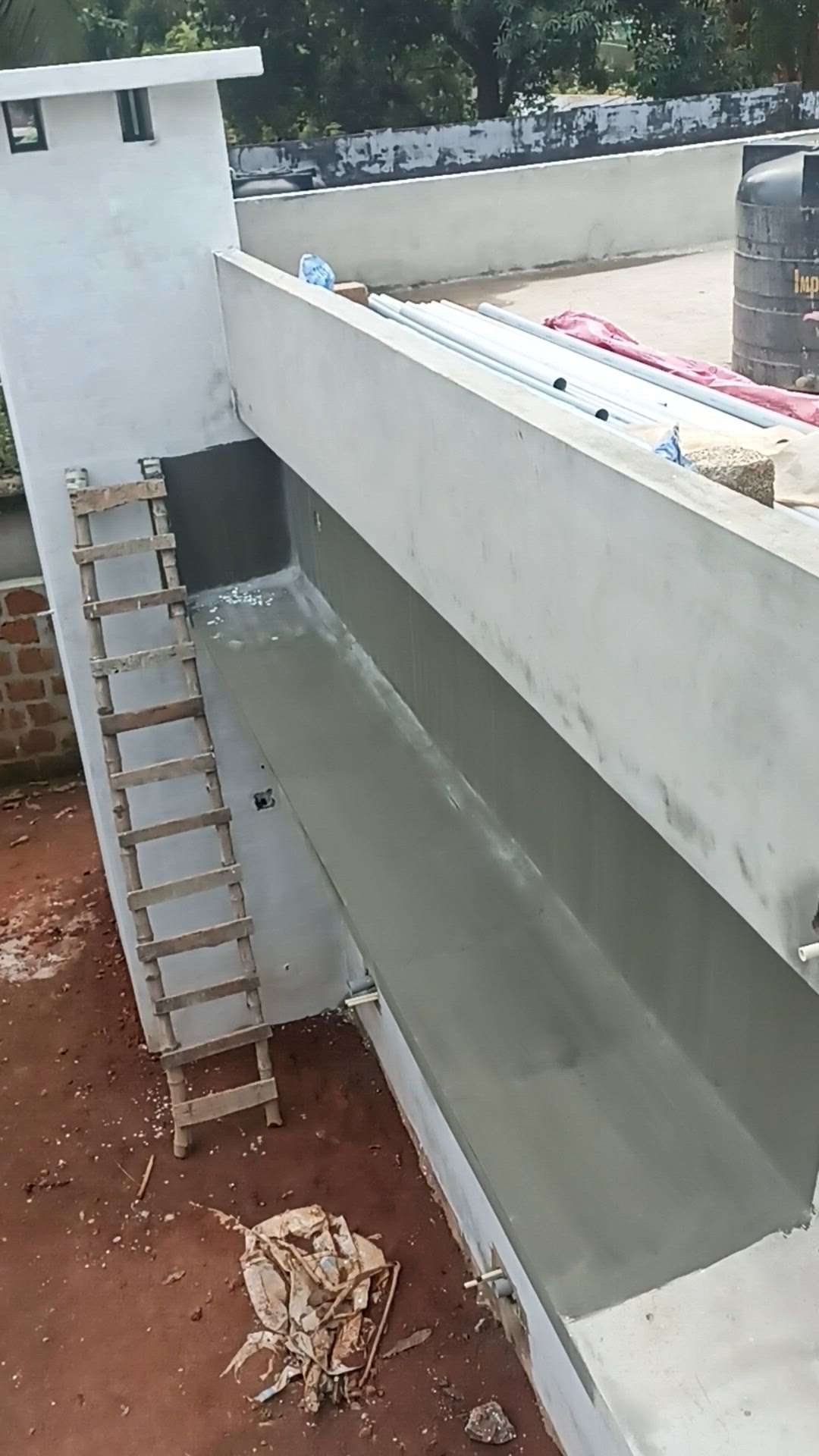 whatter proofing work and white cement work