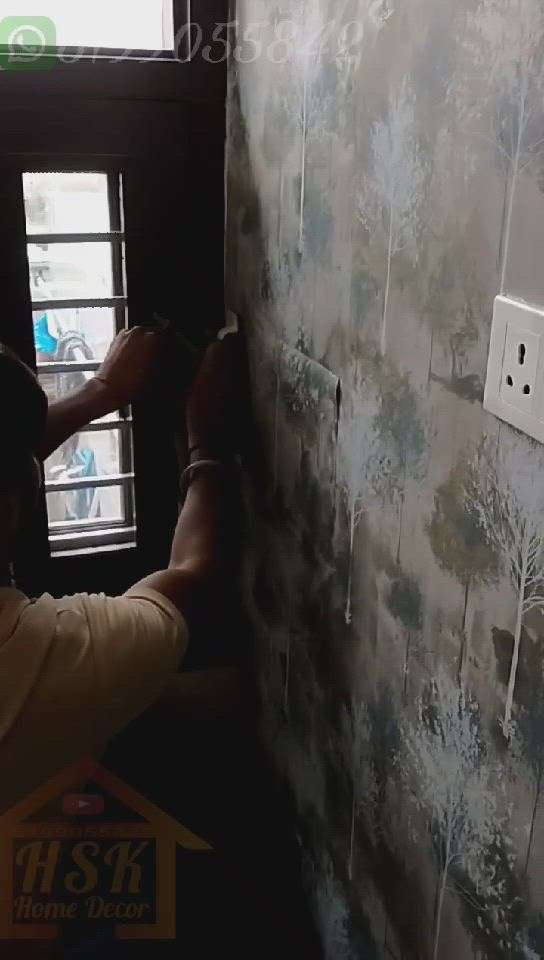 wallpaper installation by Hardeep Saini kaithal  #hskhomedecor  #hsk  #wallpaperrolles  #wallpaperdecor  #wallpaperinstallation  #wallpaperDesign  #InteriorDesigner  #interior  #_homedecor