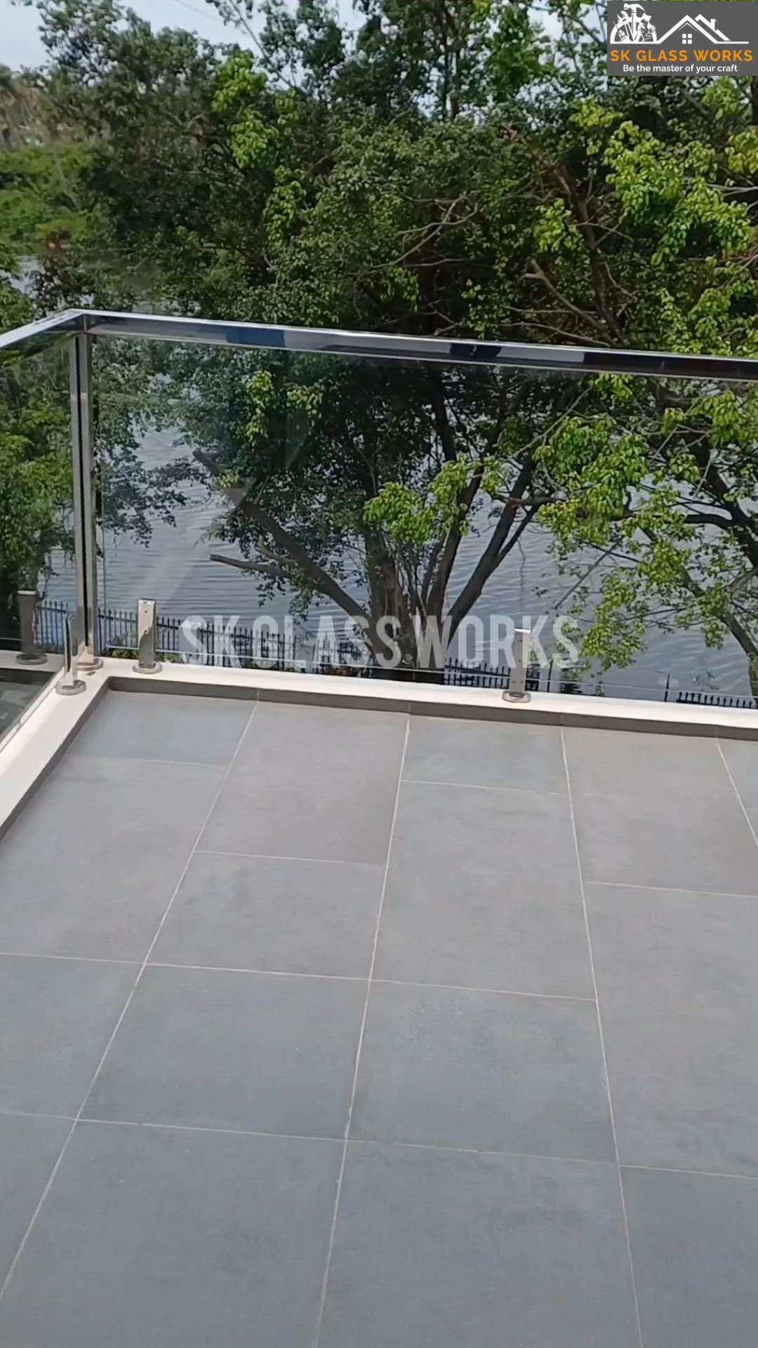 balcony handrail starting from 6000 . contact us 8943432394 #GlassDoors #GlassHandRailStaircase #handrailsteel #handrals