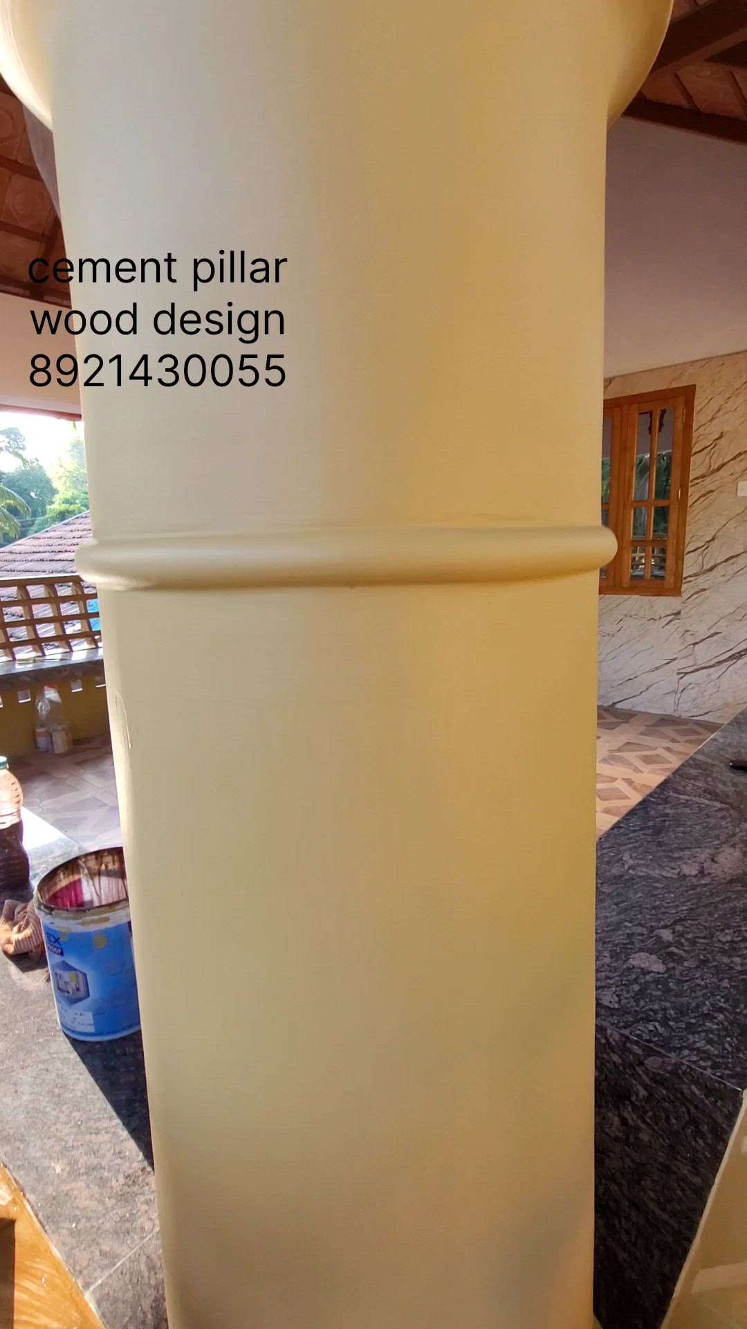 #wooddesign  #pillar  #polishwork