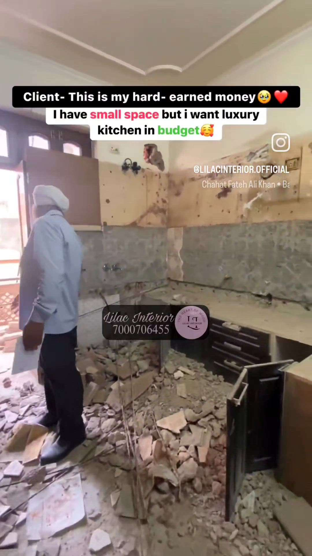 Drop your comment by guessing the price of this Luxury  Kitchen which is renovated by us ✅
.
.
20 Year's Old Kitchen Renovation by Lilac Interior 🤩😍
.
.
#ModularKitchen #luxurykitchens
#kitchendesigns #latestkitchentrends
#luxurylifestyle #kitchenlighting #kitchendecor #kitchendesignideas #kitchencabinets #kitchenware #kitchenisland #openkitchendesign #luxurioushome.
.
.
.
#trendingreelsvideo #reelsinstagram #viralsong #viralvideos #mykitchenstyle #interiordesigner #cooking #foodie #home #kitchenmakeover
@lilacinteriorofficial @lilac_interior  #kolohindi  #kolopost  #koloviral  #kolomaterials  #kolofolowers  #koloprofessional  #kolorsworld