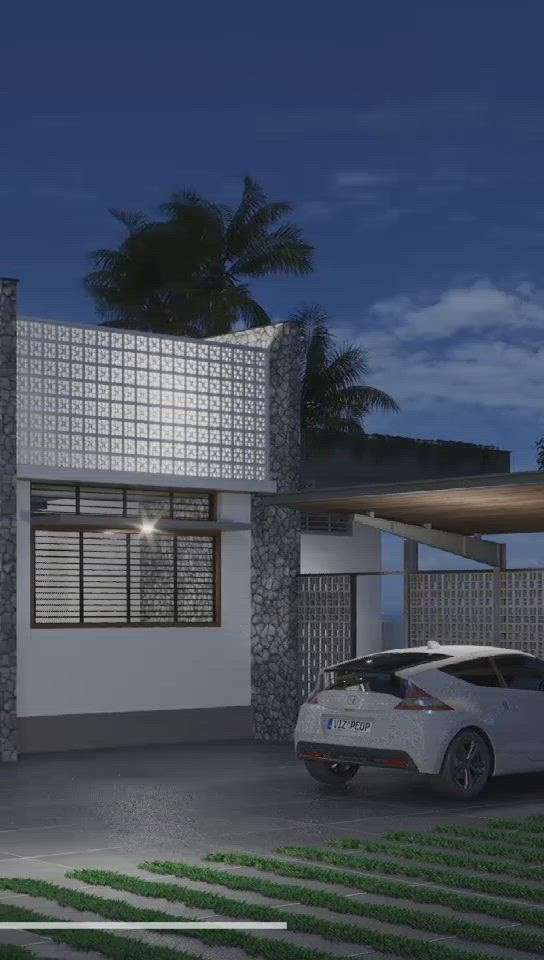 Katta
Comtemporary abode with a tropical punch. 
Location : Kasargode
Area : 2800 sqft
#exteriors #architecturedesigns #elevation #ContemporaryHouse