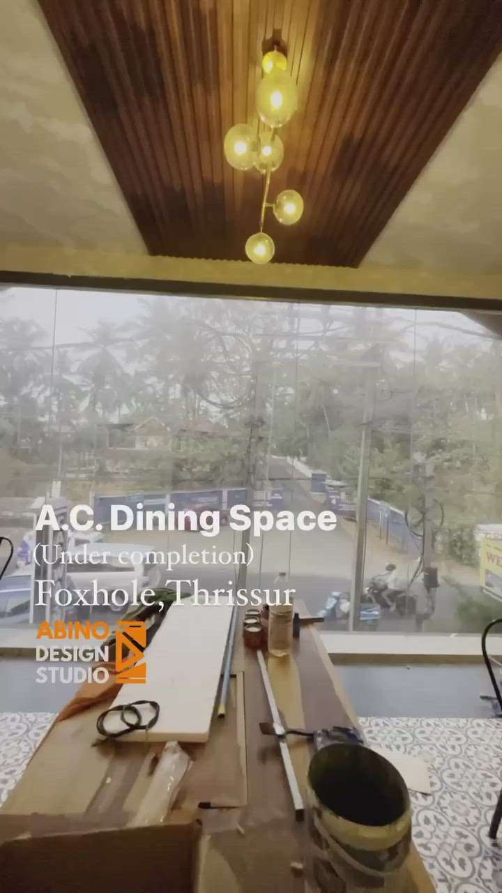 Do checkout @foxhole.tcr if you are in Thrissur! Follow us for more such Design Projects. Dm for enquiries! #foxhole #architecture #interior #carwash #diningspace #Thrissur