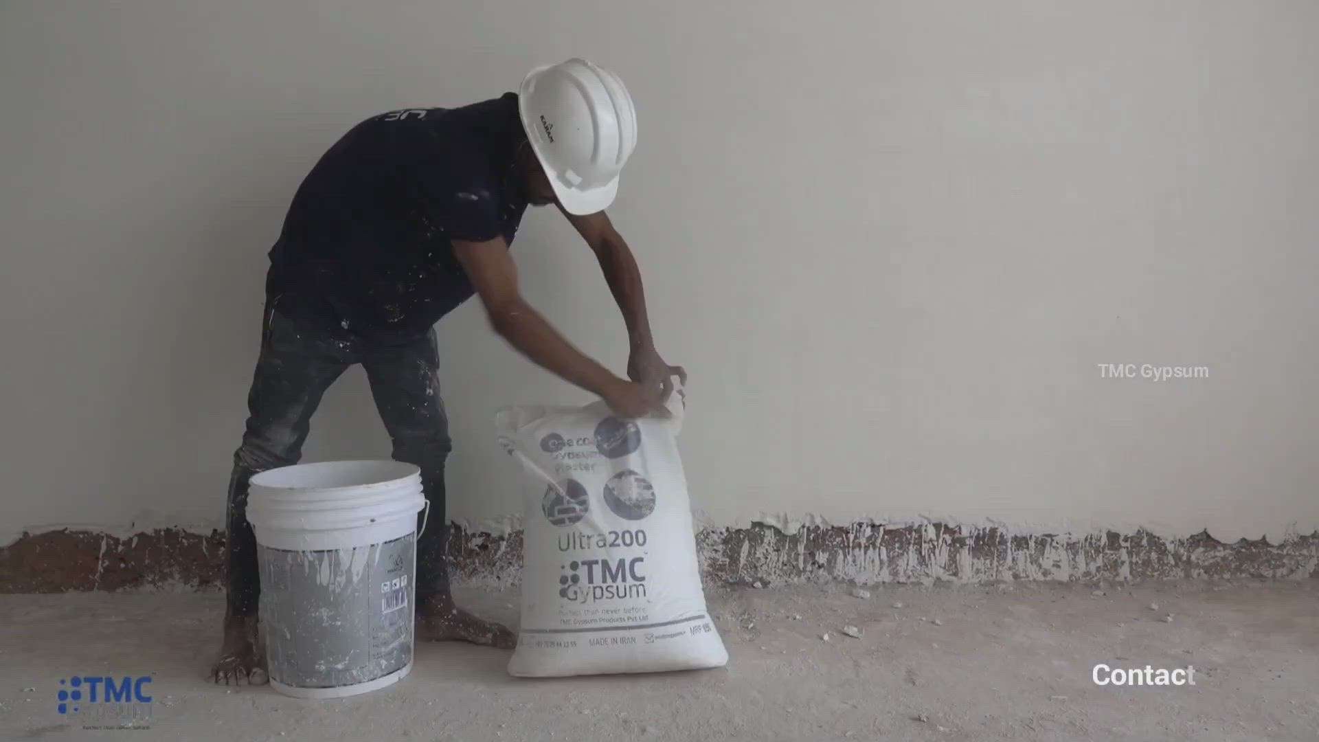 TMC Gypsum plaster
Method of application