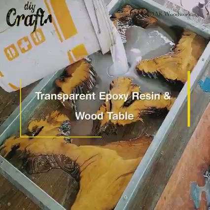 Transparent Epoxy Resin & Wood Table

Credits: DIY & Crafts
(https://www.facebook.com/DIYCraftsTV/videos/1069259356887861)