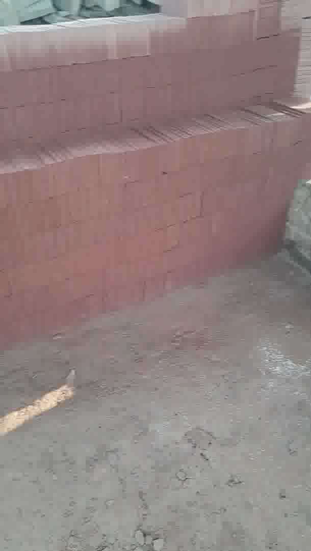 wall cladding tile red sand stone
